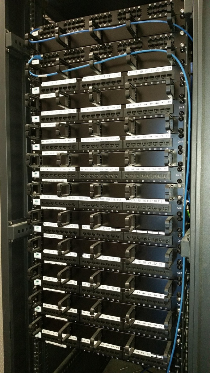 server and network rack